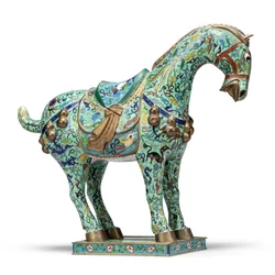 Hest, 1900-tallet (cloisonné emalje)