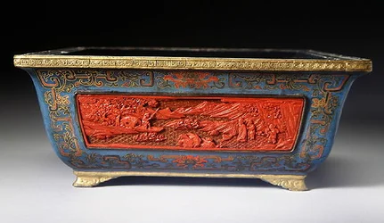 Jardiniere, Qianlong-periode (1736-95) (lakkert tre) (se også 272176)