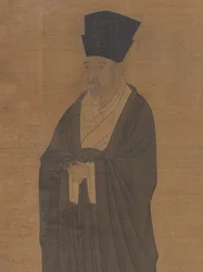 Portrett av Bi Shichang, fra settet Fem gamle menn fra Suiyang, før 1056 (albumblad; blekk og farge på silke)