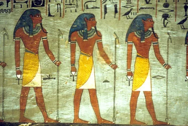 Det gamle Egypt, Maleri, Ramses I#39;s grav, Theben, Underverdenens guder
