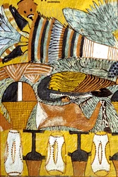 Det gamle Egypt, veggmaleri Sennedjems grav, Deir el Medina, Theben, Adelsmannens grav