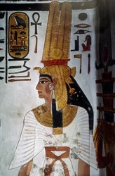 Luxor, Theben: Portrett av Nefertari (RAMSES II).
