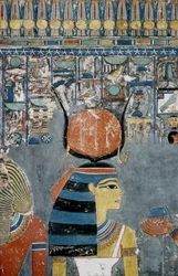 Luxor, Theben: Kongenes dal, graven til Horemheb (-1343 - -1314), egyptisk farao hvor gudinnen Isis dukker opp.