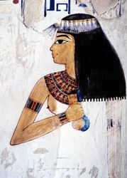 Luxor Theben: Vestbredden, Necropole des Nobles, Vallee des Nobles. Mennas grav (1700-tallet).