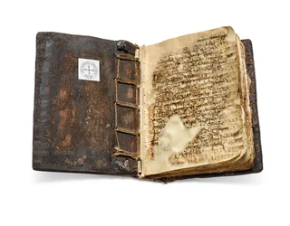 Codex Sinaiticus Rescriptus, sent 5.-7. århundre til 979 e.Kr. (blekk på vellum)