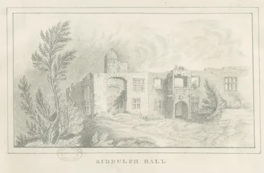 Biddulph Hall (gammel): blyanttegning, nd [?1830-tallet] (tegning)
