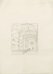 Burton-upon-Trent - Holy Trinity Church: tegning, nd [?1820-tallet] (tegning)
