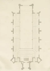 Burton-upon-Trent - Holy Trinity Church: tegning, nd [?1820-tallet] (tegning)