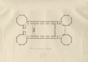 Castle Church - Stafford Castle: penn- og vasketegning, nd [1800-tallet] (tegning)