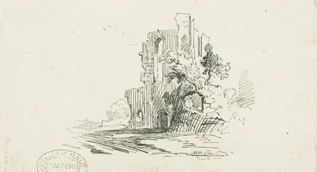 Croxden Abbey: penn- og blekktegning, nd [?19th cent] (tegning)