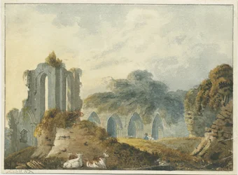 Croxden Abbey: vannfargemaleri