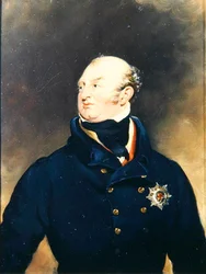 Portrett av Frederick Augustus (1763-1827) hertug av York og Albany (olje på lerret)