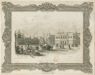 Stafford - Market Place: gravering, nd [c 1841] (trykk)