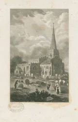 Wolstanton Church: gravering, nd [?19th cent] (trykk)