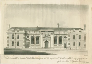 Wolverhampton - Grammar School: gravering, nd [1797] (trykk)