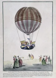 Aerostatisk maskinfjerning ved Tuileries Garden i 1783
