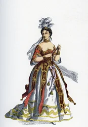 Prinsessen av Elide - Illustrasjon for fullførte kunstverk av Moliere -