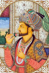 Miniatyrmaleri Mughul-keiser Shah Jahan India Asia
