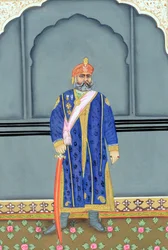 Miniatyrmaleri av Maharaja Sawai Madho Singh Second, Jaipur