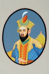 Miniatyrmaleri av Mughal-keiseren Babur