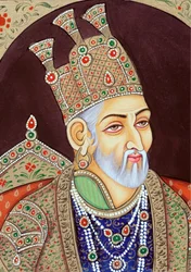 Miniatyrmaleri av Mughal-keiseren Bahadur Shah Zafar