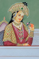 Miniatyrmaleri av Mughal-dronningen Mumtaz Mahal