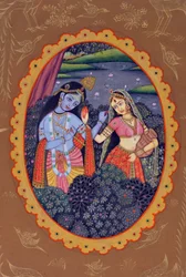 Miniatyrmaleri av Radha Krishna