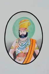 Miniatyrpanting av Maharaja Jaswant Singh Jodhpur