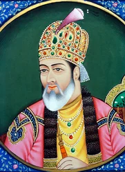 Miniatyrmaleri på papir av Mughal-keiseren Shah Jahan