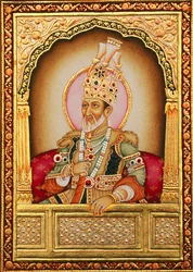Mughal miniatyrmaleri Bahadur Shah Zafar