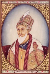 Portrett av Bahadur Shah II (1775–1862)