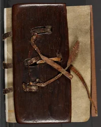 MS CCC 282 Corpus Irish Missal Book Binding, c.1120-30 (eik, lær og vellum)