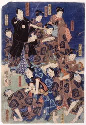 Myriad Of Actors (Triptych) (fargetresnitt)