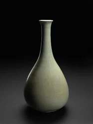 Celadon Bottle, sent 11.-begynnelsen av 1100-tallet (steintøy med celadon-glasur)