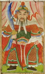 Janggun (naturlig pigment på silke)