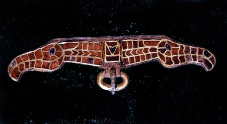Merovinger fibula. Museum of Saint-Germain-en-Laye