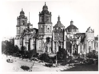 Mexico City katedral (s/hvitt bilde)