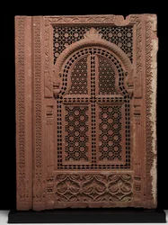 Et par Jali-skjermer, ca. 1700-tallet (sandstein)