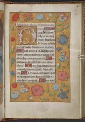 Kongebok 9, f.232r, Timebok, bruk av Sarum (#39;Anne Boleyns timebok#39;) (vellum)