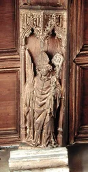 St. Augustine, en av de fire latinske kirkefedre (tre)