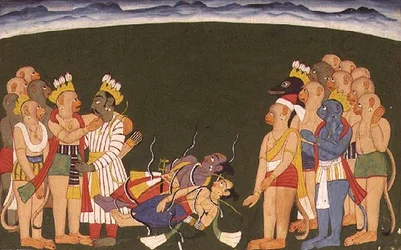 Rama og Lakshmana angrep med nagapasa, fra 