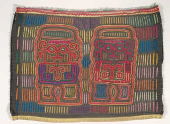 Skjortepanel (mola), Kuna People, San Blas Islands, ca. 1950-tallet (applikert bomull)