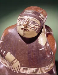 Kakaoplukker av keramikk, Nazca Culture (keramikk) (detalj av 231883)