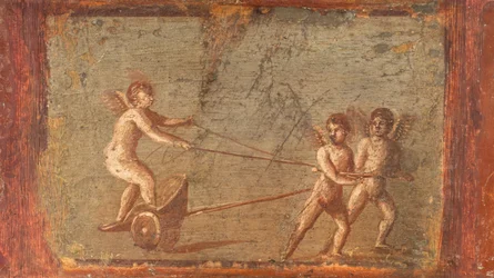 Cupider i en vogn, Herculaneum