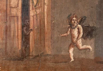 Cupider leker gjemsel, Herculaneum
