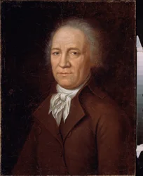 Portrett av bonden Andrei Bolotov (1738-1833). Maleri av en russisk mester, olje på lerret, slutten av 1700-tallet. Statens historiske museum, Moskva.