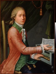 Portrett av komponisten Yevstigney Fomin (1761-1800). Maleri av en russisk mester, olje på lerret, ca 1780. Russisk kunst