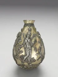 Anahita fartøy, 300-500 (støpt, hevet, repoussé, jaget og forgylt sølv)