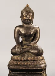 Buddha-bilde fra Ayutthaya-perioden (bronse)