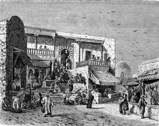 Maurisk kafé i Sidi Bou Said